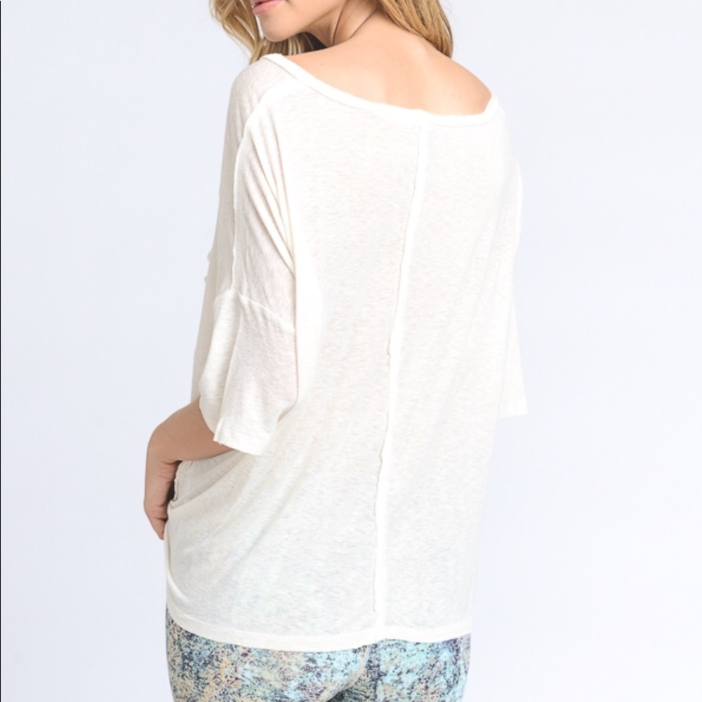 Slum Sunday Oversized Luxe Pocket Tee Shirt Top - Picture 2 of 7